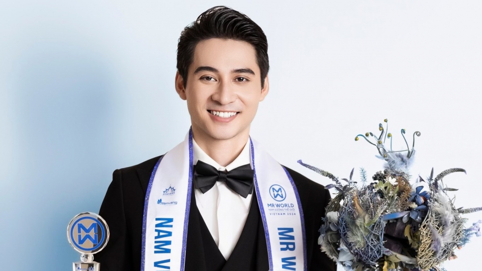 Vietnamese model wins first runner-up title at Mr World 2024